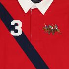 Boys Red Triple Pony Logo Polo Shirt, 1, hi-res