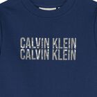 سويت شيرت أزرق بشعار للأولاد, 1, hi-res