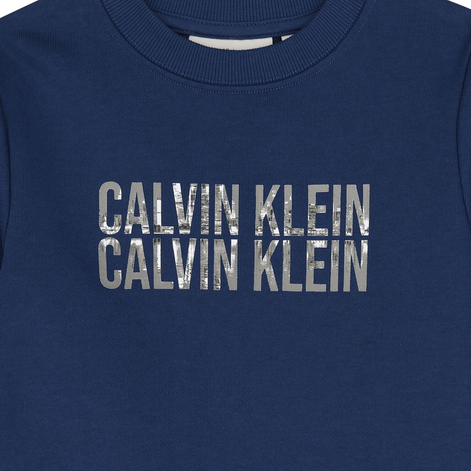 سويت شيرت أزرق بشعار للأولاد, 1, hi-res image number null