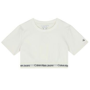 Girls Ivory Logo T-Shirt