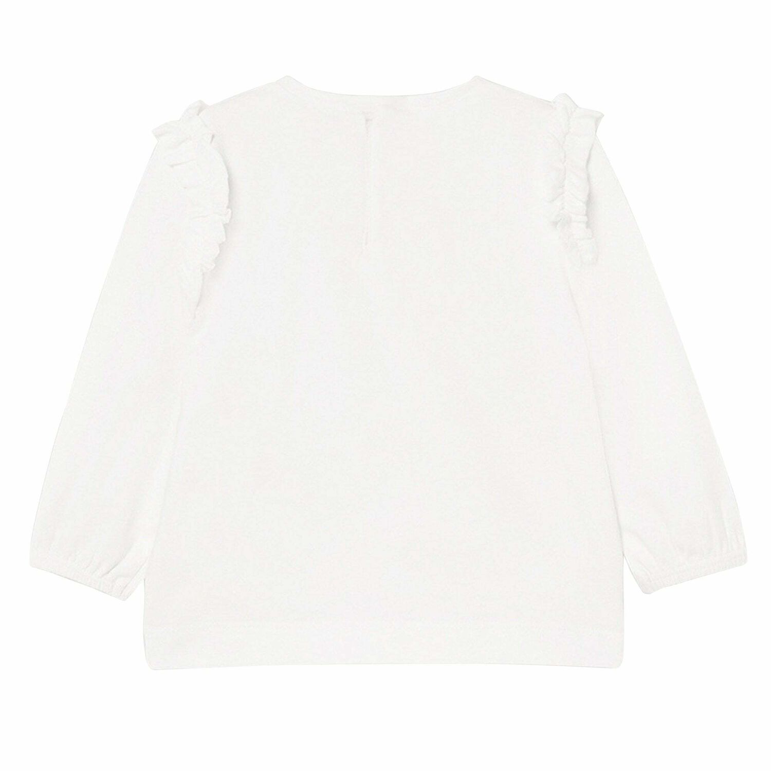 تيشيرت باللون العاجى للبنات, 2, hi-res