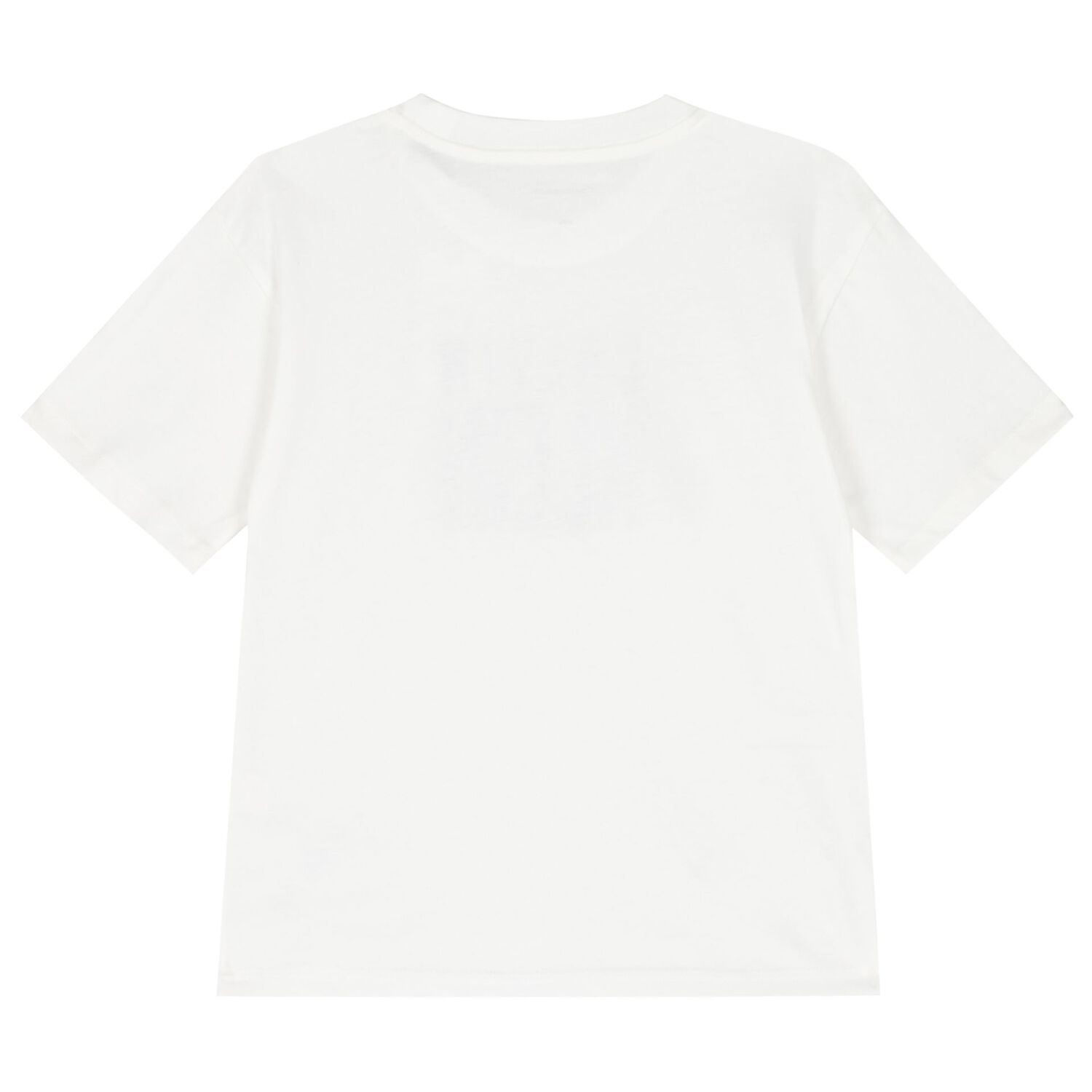 Boys White Logo Print Cotton T-Shirt, 2, hi-res image number null