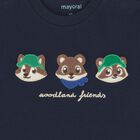 Younger Boys Navy Blue Racoon Long Sleeve Top, 2, hi-res