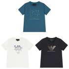 Blue Black & White Eagle Logo T-Shirts (3 Pack), 1, hi-res