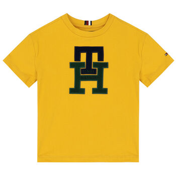 Boys Yellow Logo T-Shirt	