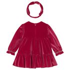 مجموعة فستان أحمر للفتيات الصغيرات, 3, hi-res
