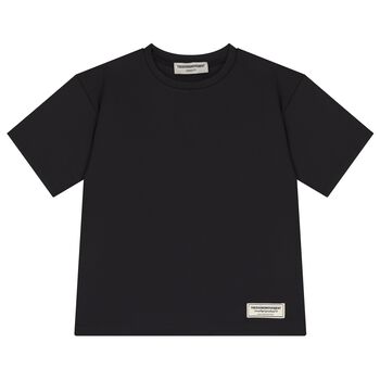 Black Oversized Fit Softskin Logo T-shirt