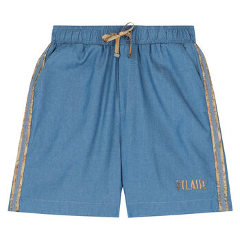 Boys Blue Logo Shorts