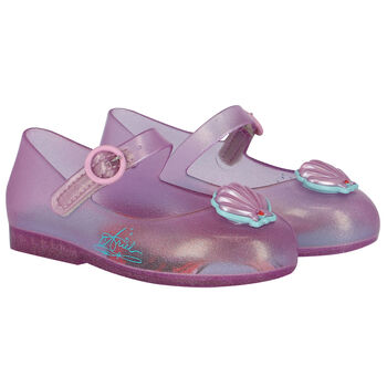 Younger Girls Pink Ariel Jelly Shoes