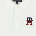 Boys White Logo Polo Shirt, 1, hi-res