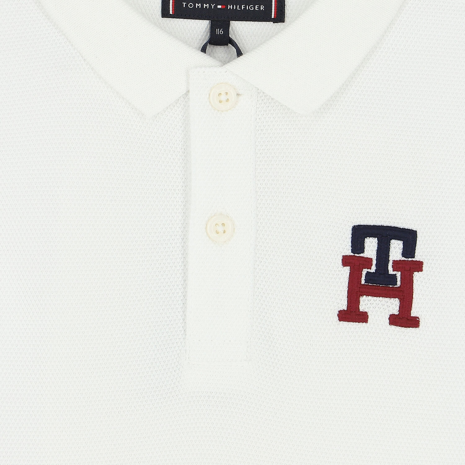 Boys White Logo Polo Shirt, 1, hi-res