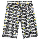 Boys White & Black Minion Logo Shorts, 1, hi-res