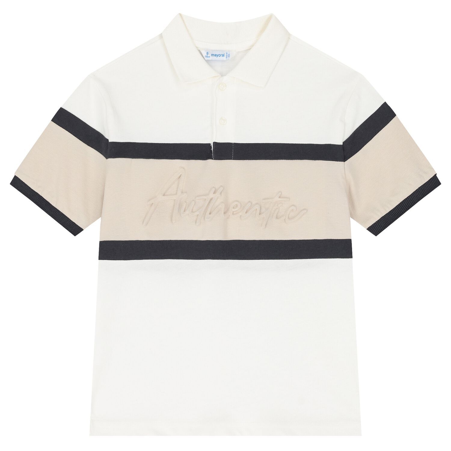 قميص بولو قطني أزرق داكن للأولاد, 1, hi-res