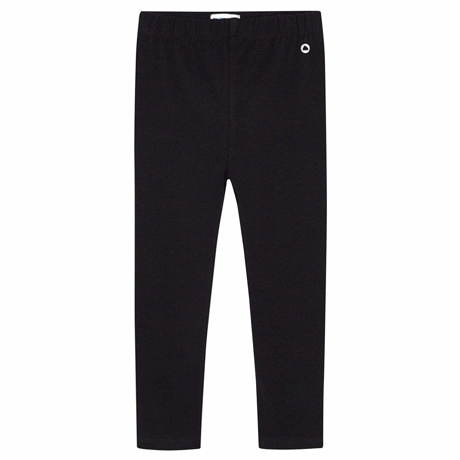 Girls Black Logo Leggings, 4, hi-res