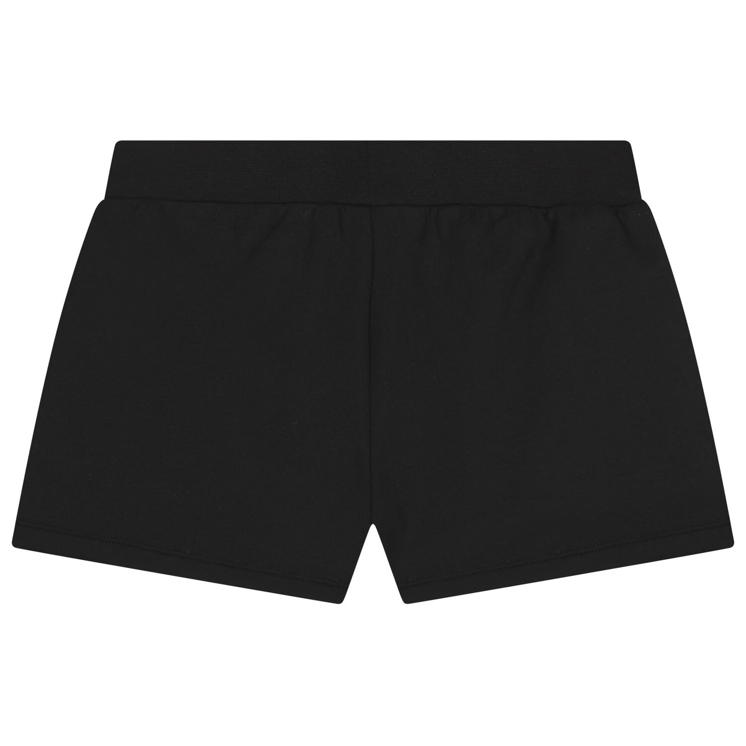Girls Black Logo Shorts, 2, hi-res