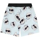 Boys White & Blue Ikonik Swim Shorts Set, 1, hi-res