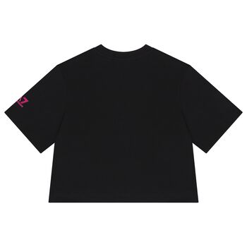 Girls Black Logo T-Shirt