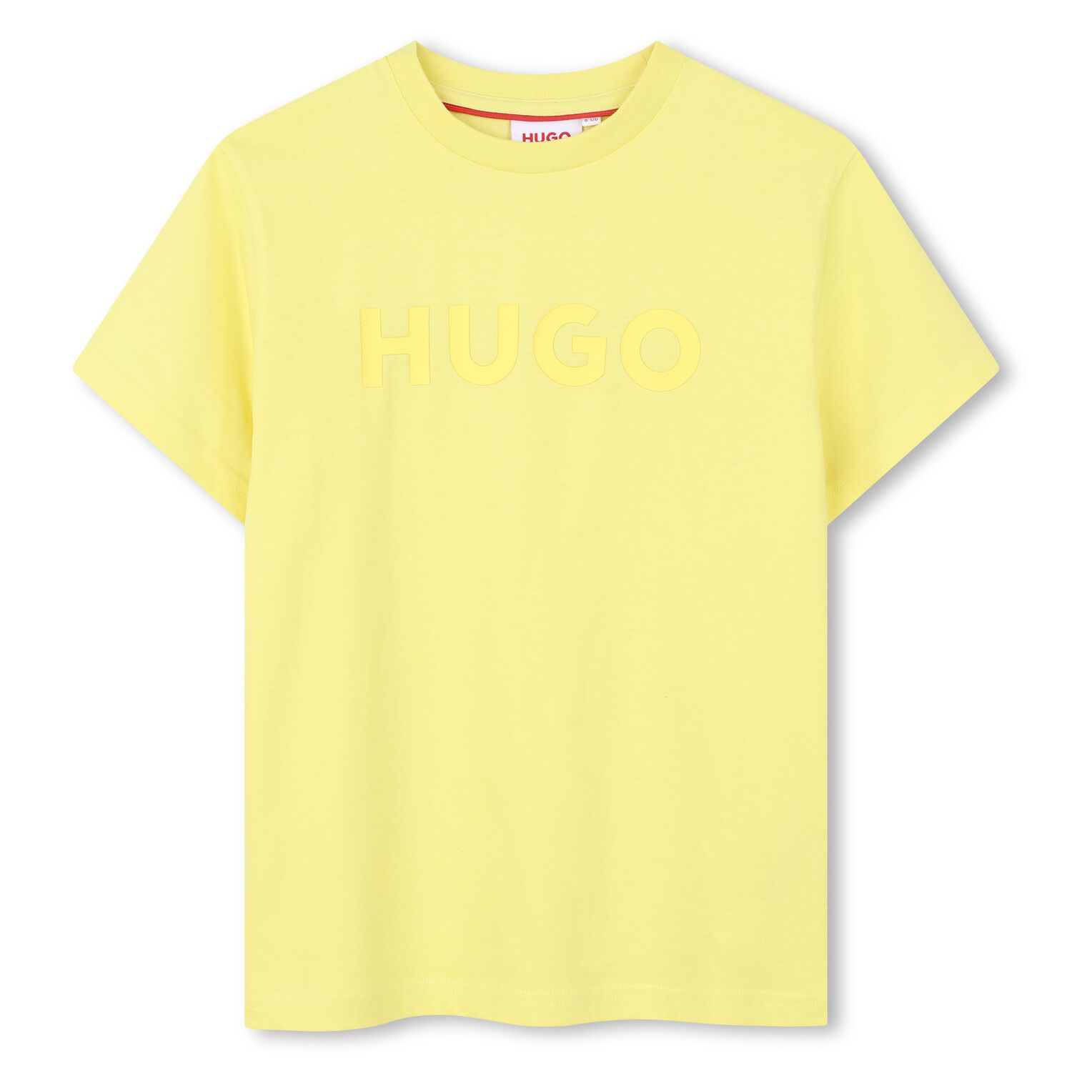 Boys Mini Me Yellow Logo T-Shirt, 3, hi-res