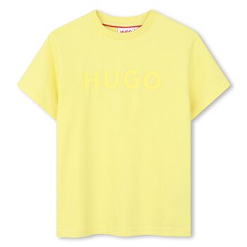 Boys Mini Me Yellow Logo T-Shirt