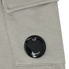 شورت أولاد بالشعار باللون الرمادي, 1, hi-res