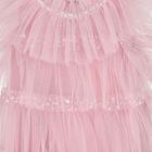 Baby Girls Pink Embellished Tulle Dress Set, 1, hi-res