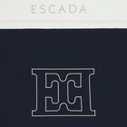 بطانيه اولاد بالشعار باللون الابيض والكحلى , 1, hi-res