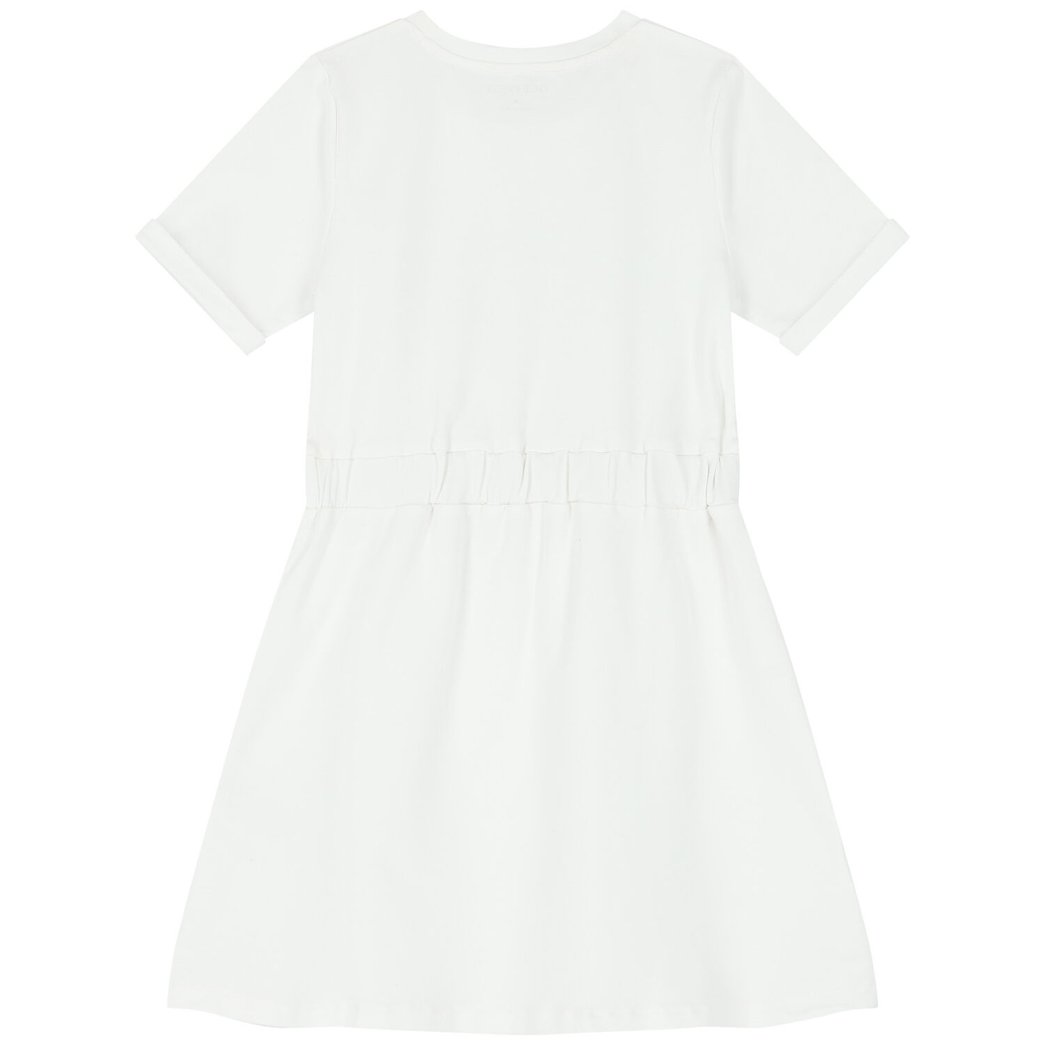 فستان بنات بالشعار باللون الأبيض, 1, hi-res image number null