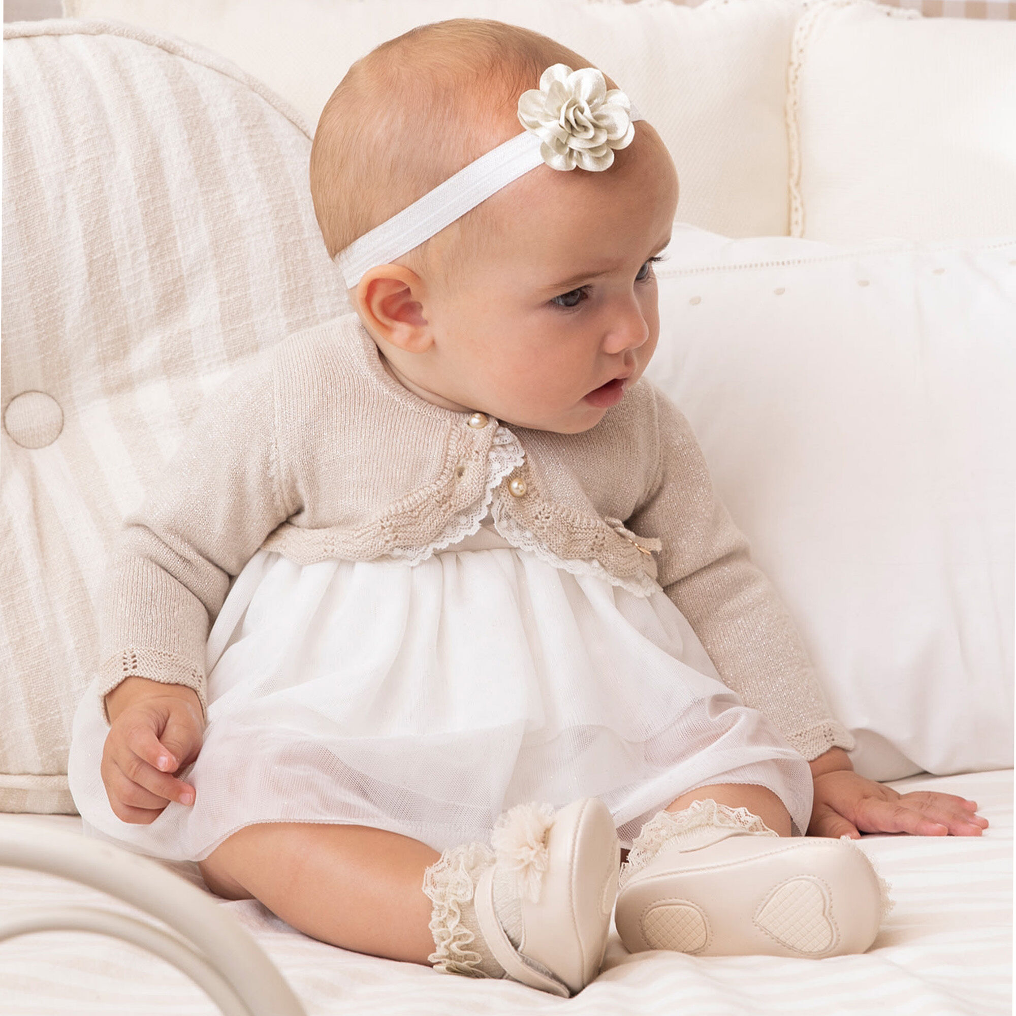 Baby gold sales cardigan