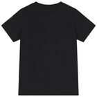 Boys Black Logo T-Shirt, 2, hi-res