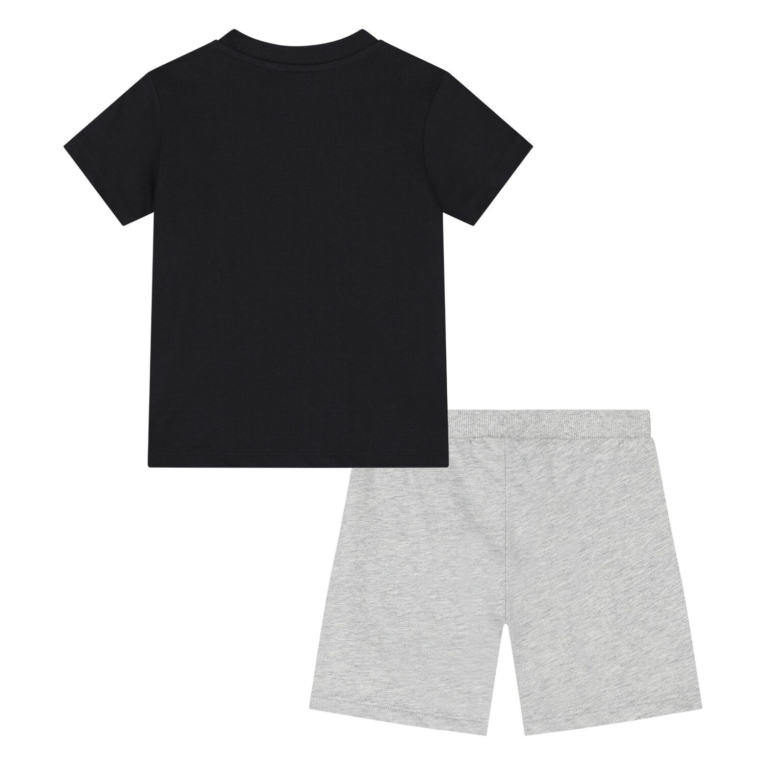Younger Black & Grey Teddy Bear Logo Shorts Set, 5, hi-res image number null