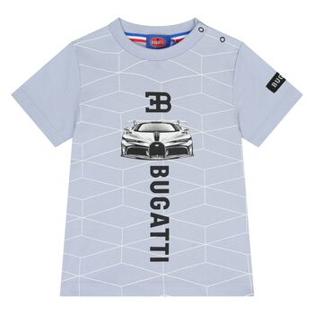 Younger Boys Blue Logo T-Shirt 