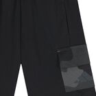 Boys Black Shorts, 1, hi-res