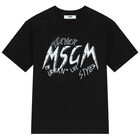 Boys Black & White Logo T-Shirt, 1, hi-res