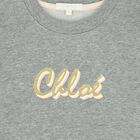 Girls Grey Logo Sweatshirt, 1, hi-res