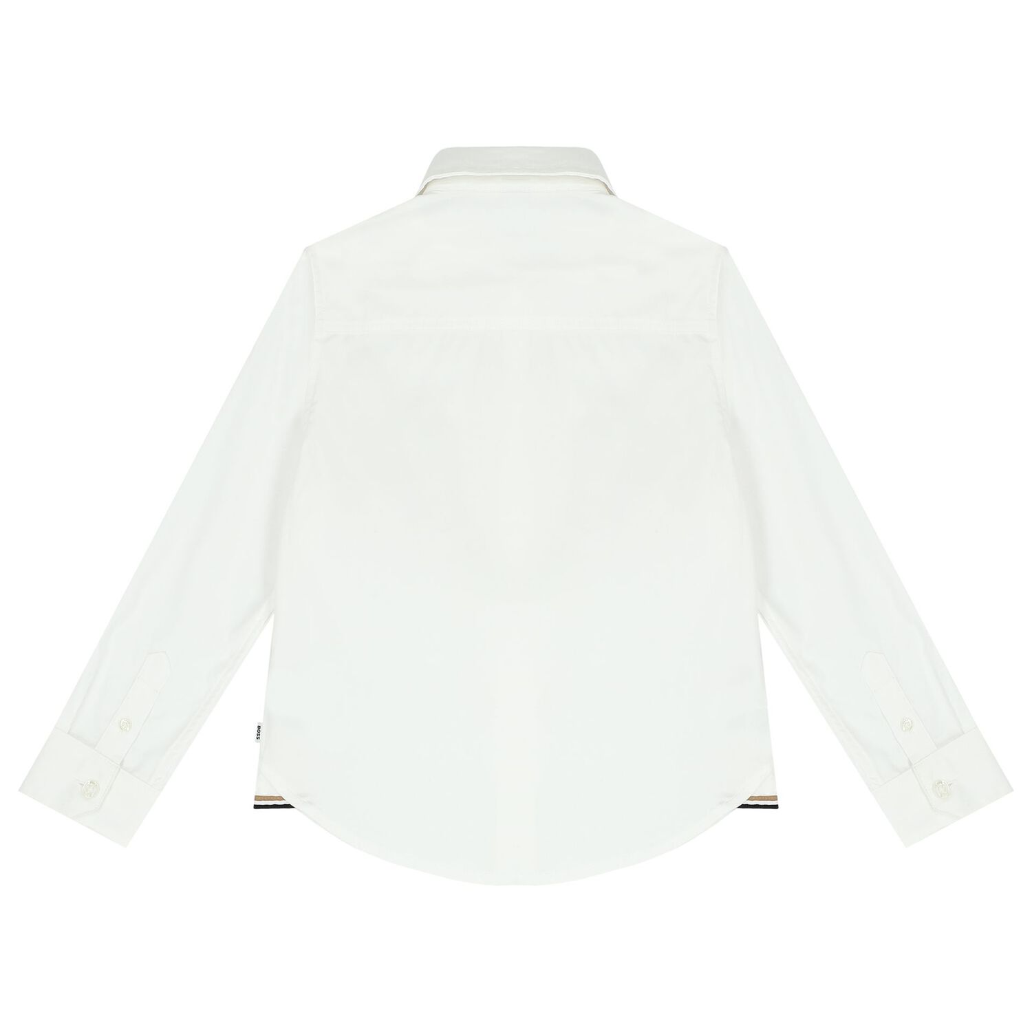 Boys White Logo Shirt, 1, hi-res image number null
