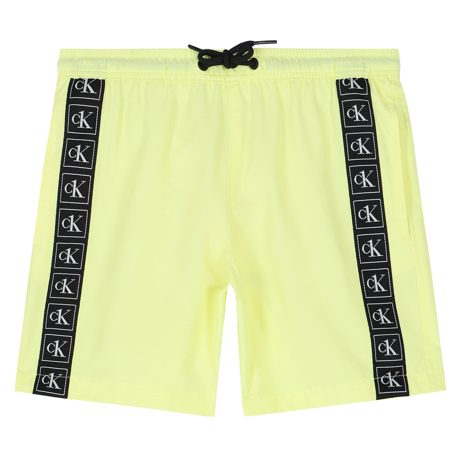Boys Light Yellow Logo Swim Shorts, 1, hi-res image number null