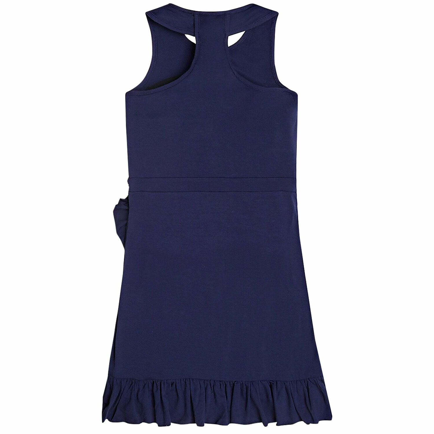 Girls Navy Blue Logo Dress, 1, hi-res