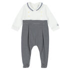 افرول مخطط باللون الأبيض والكحلي للأولاد, 1, hi-res