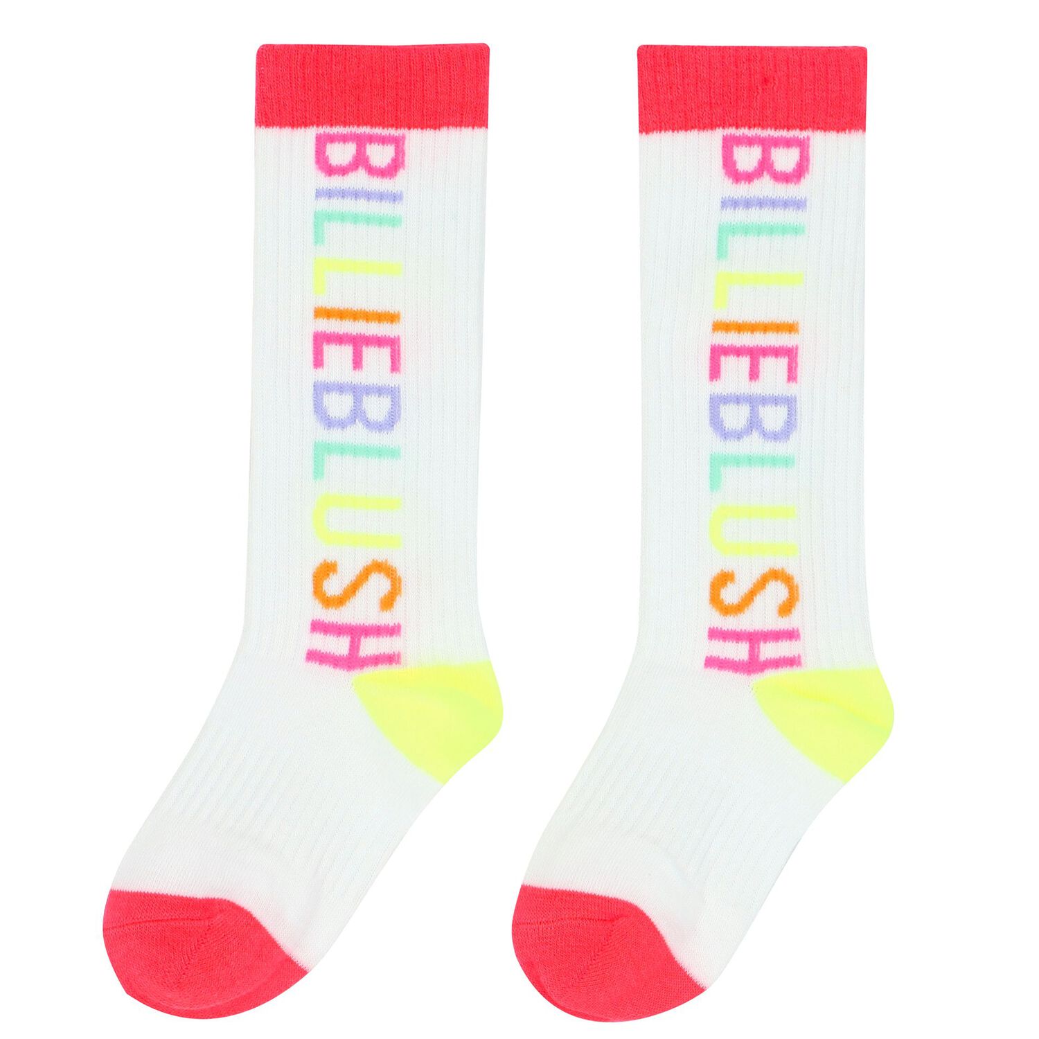 Girls White Logo Socks, 1, hi-res image number null