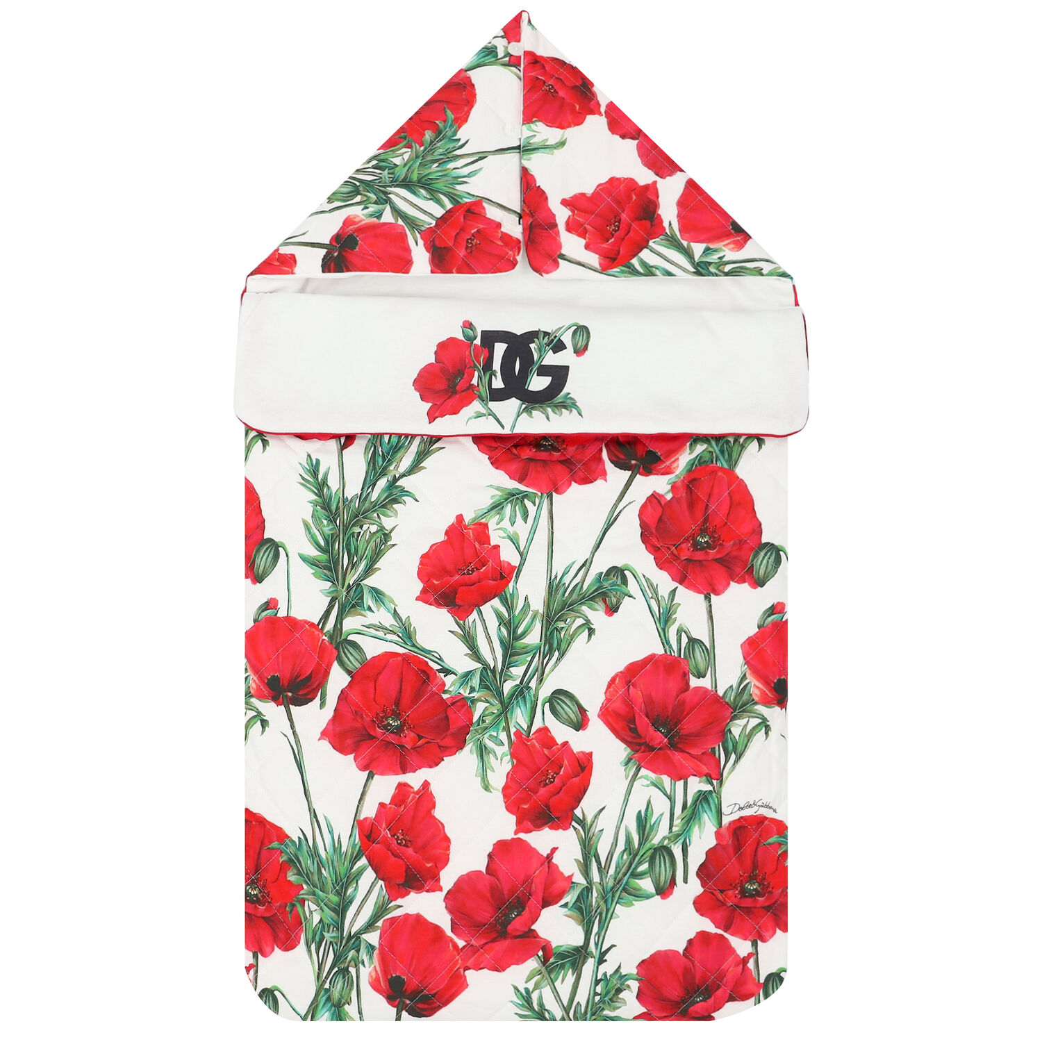 مدس بطبعة باللون الأبيض والأحمر للبنات, 1, hi-res