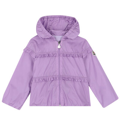 Younger Girls Purple Logo Jacket