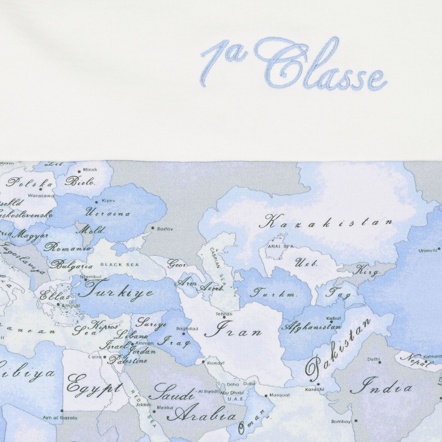Baby Boys Ivory & Blue Geo Map Nest, 1, hi-res