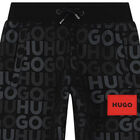 Boys Black Logo Joggers, 1, hi-res