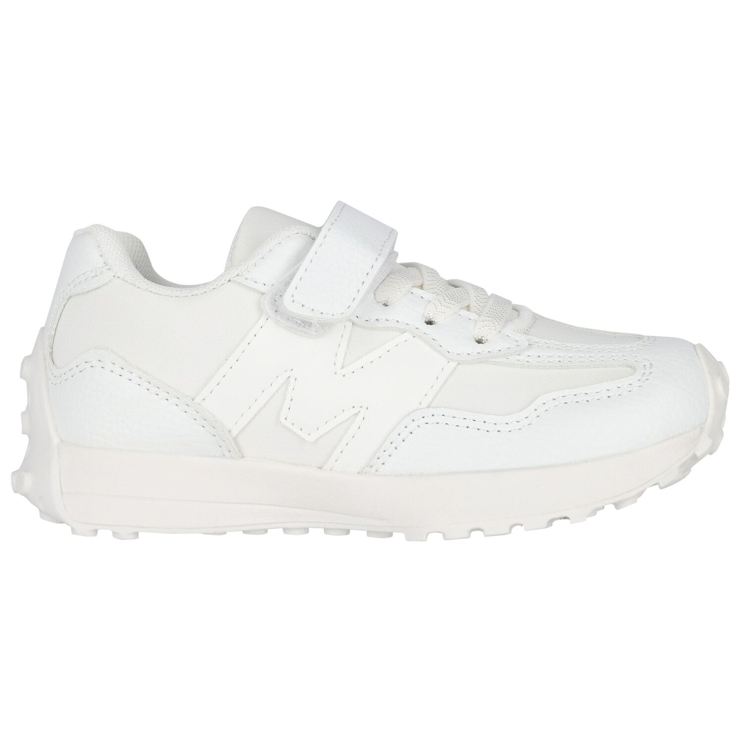 Boys White Logo Trainers, 1, hi-res image number null