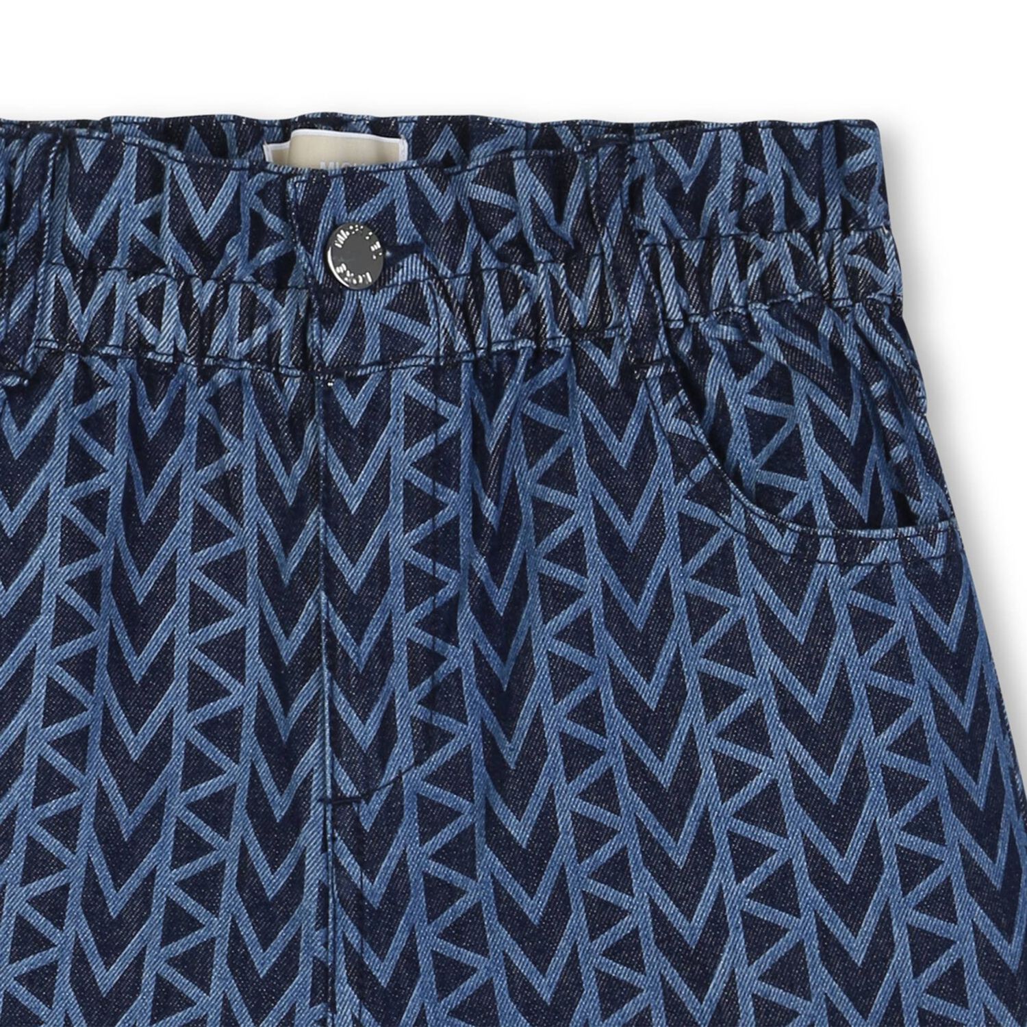 Girls Blue Logo Shorts, 1, hi-res