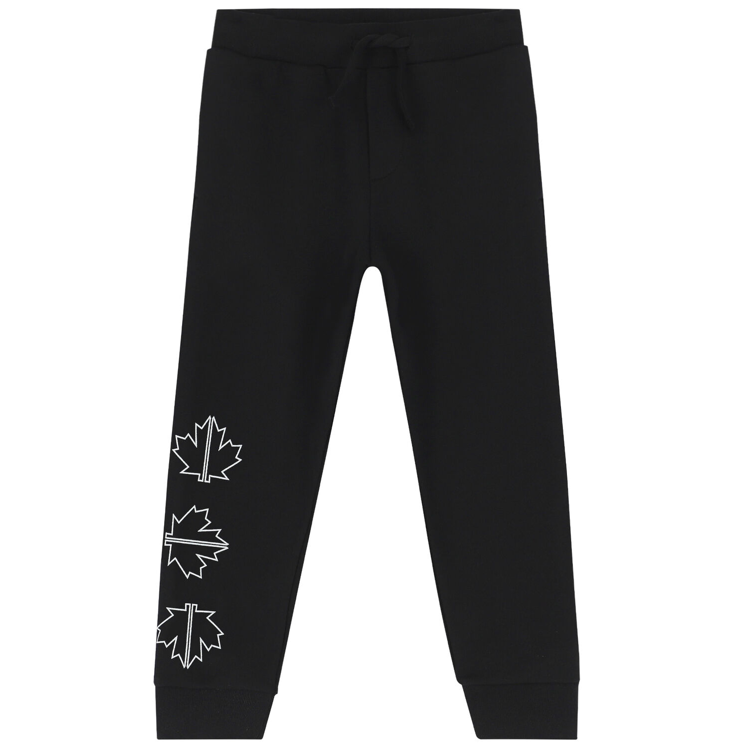 Black Maple Leaf Print Jogger, 1, hi-res image number null