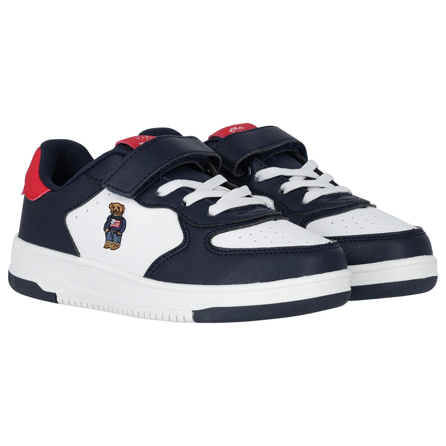 Boys White Logo Trainers, 1, hi-res image number null