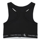 Girls Black Logo Sleeveless Top, 1, hi-res