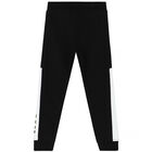Boys Black Logo Joggers, 2, hi-res