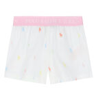 بيجاما بالشعار باللون الأبيض للبنات, 1, hi-res